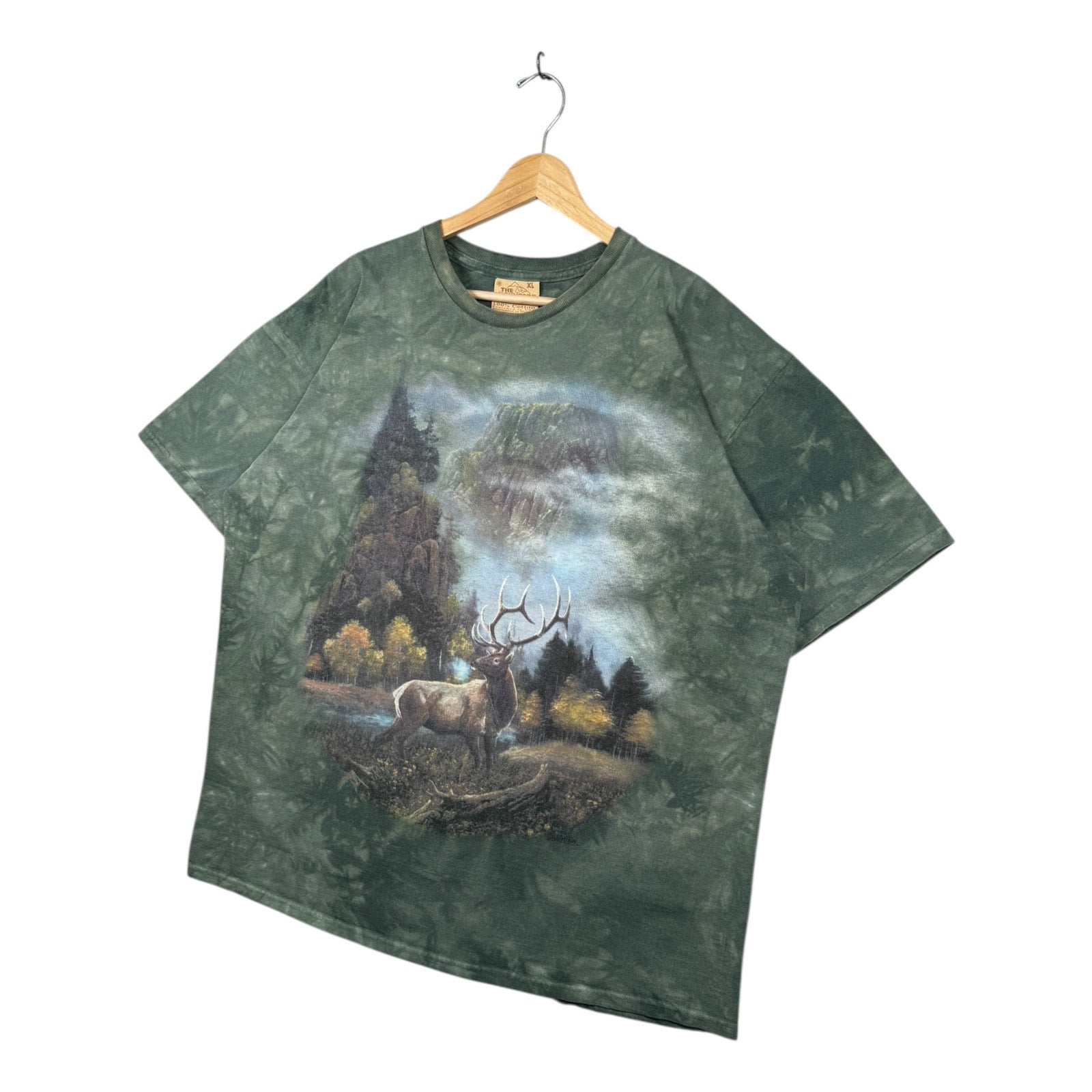 Vintage The Mountain Elk Deer Tie Dye T-Shirt