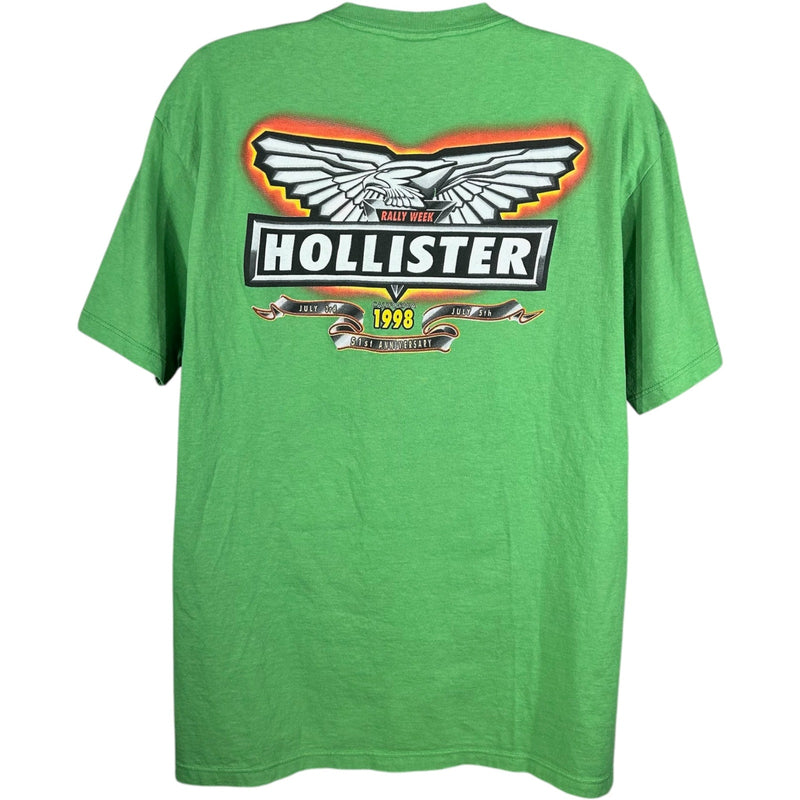 Vintage Hollister CA Motorcycle Rally Souvenir Tee 1993