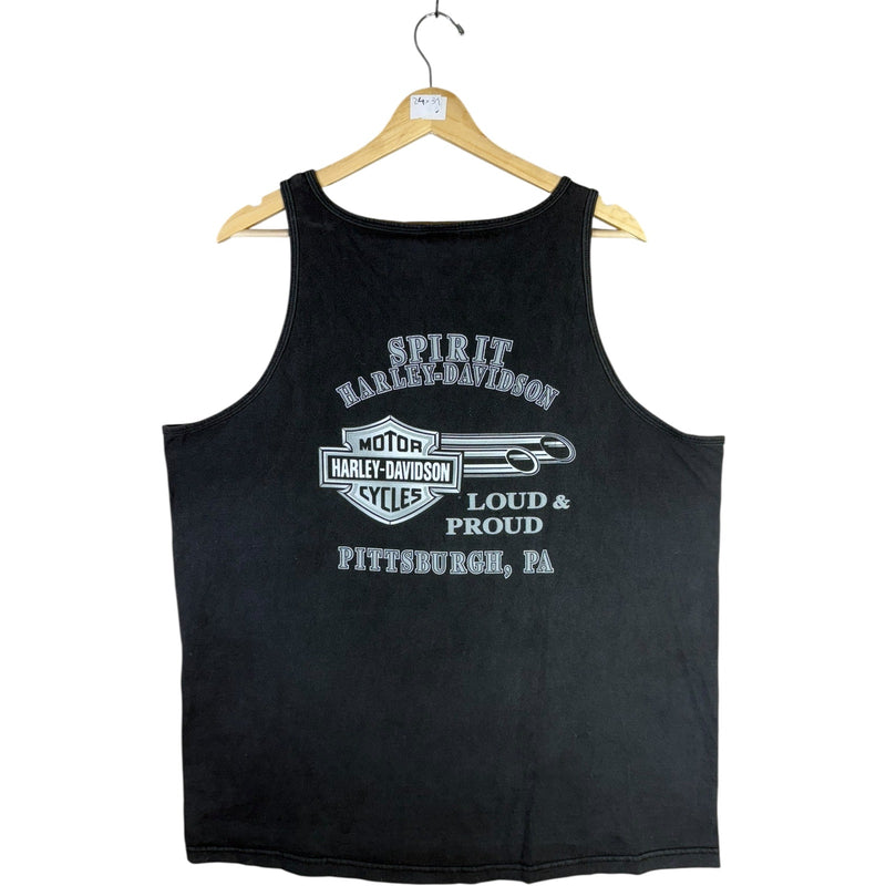 Vintage Harley-Davidson Motorcycles Spirit Pittsburgh PA Tank Top