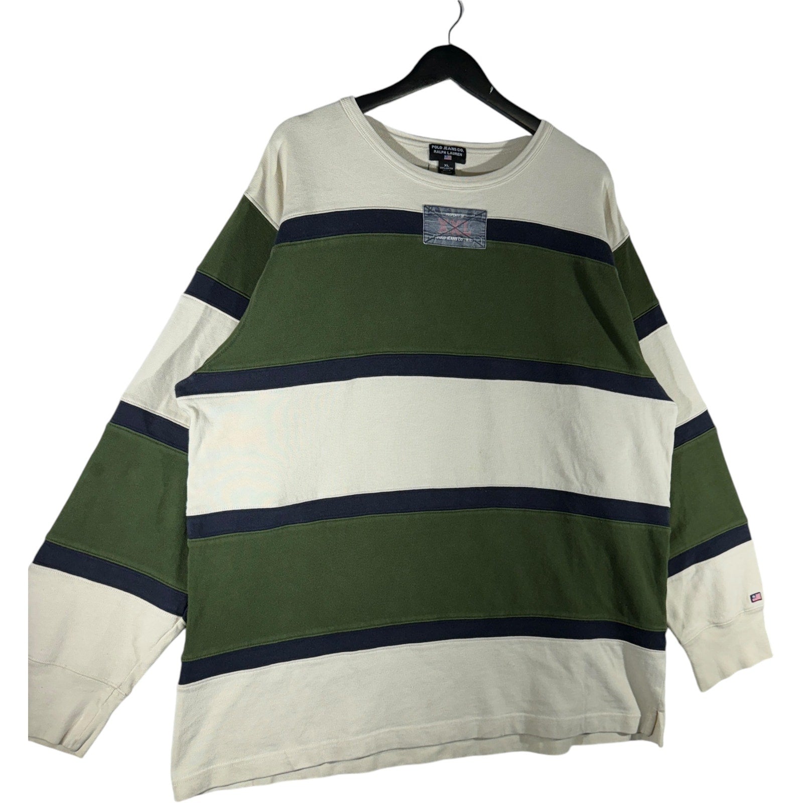 Vintage Polo Jeans Co. Ralph Lauren Striped Crewneck