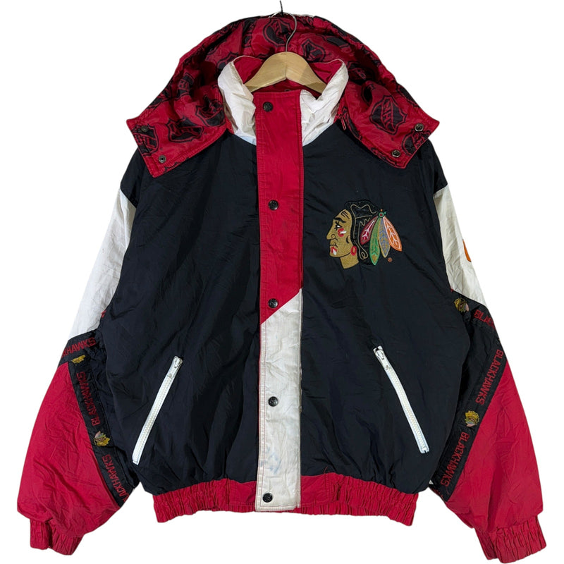 Vintage Chicago Blackhawks Pro Player Puffer Jacket