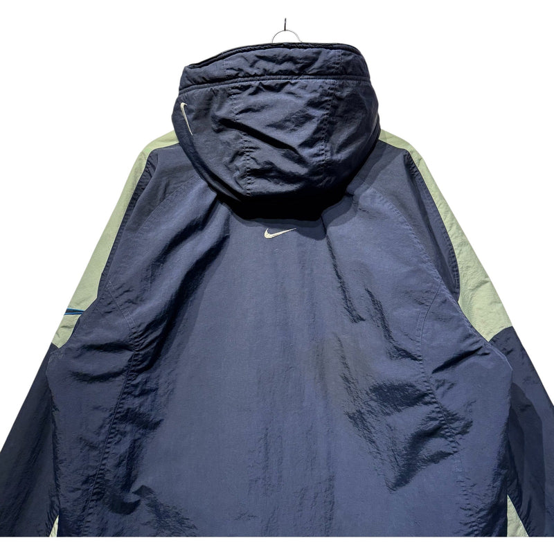Vintage Nike Mini Swoosh Logo Hooded Windbreaker
