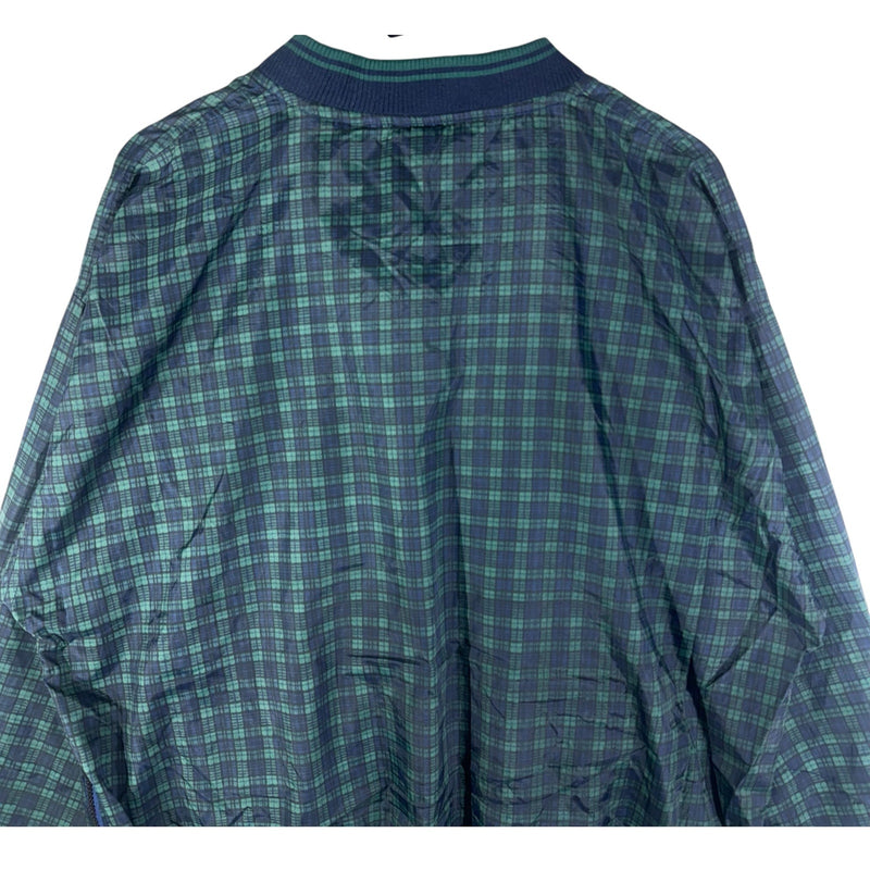 Vintage Jerzees Plaid V Neck Pullover Light Jacket