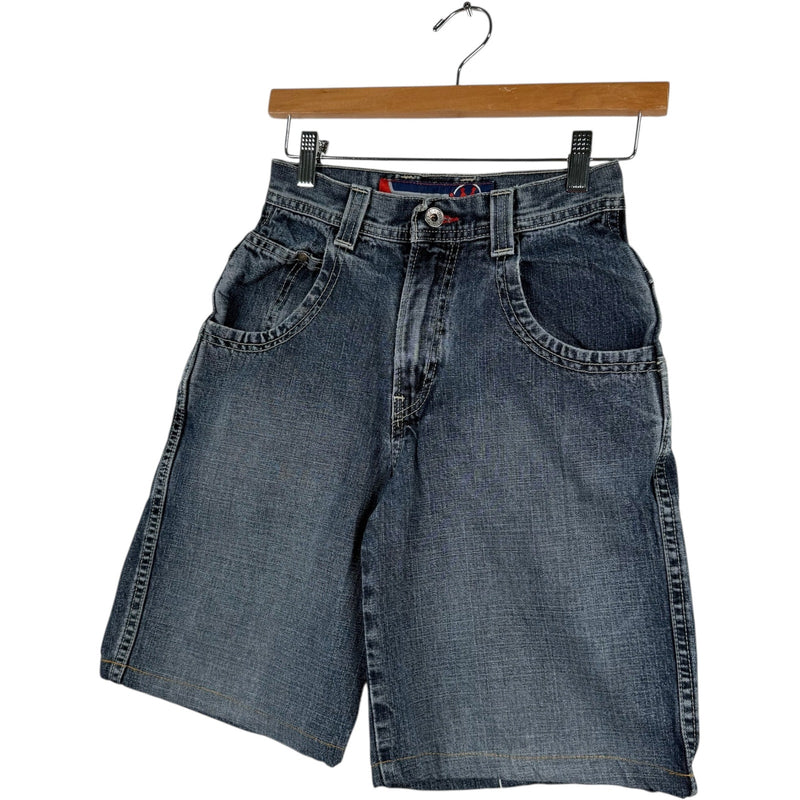 Y2K JNCO Dragon Embroidered Denim Shorts 24x8