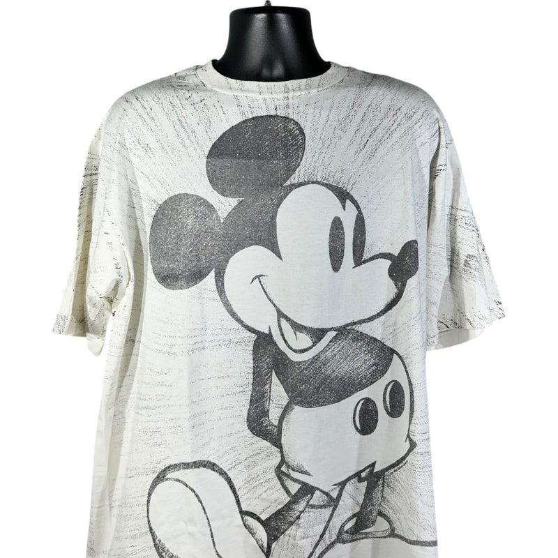 Vintage Disney Mickey Mouse AOP Tee 90s