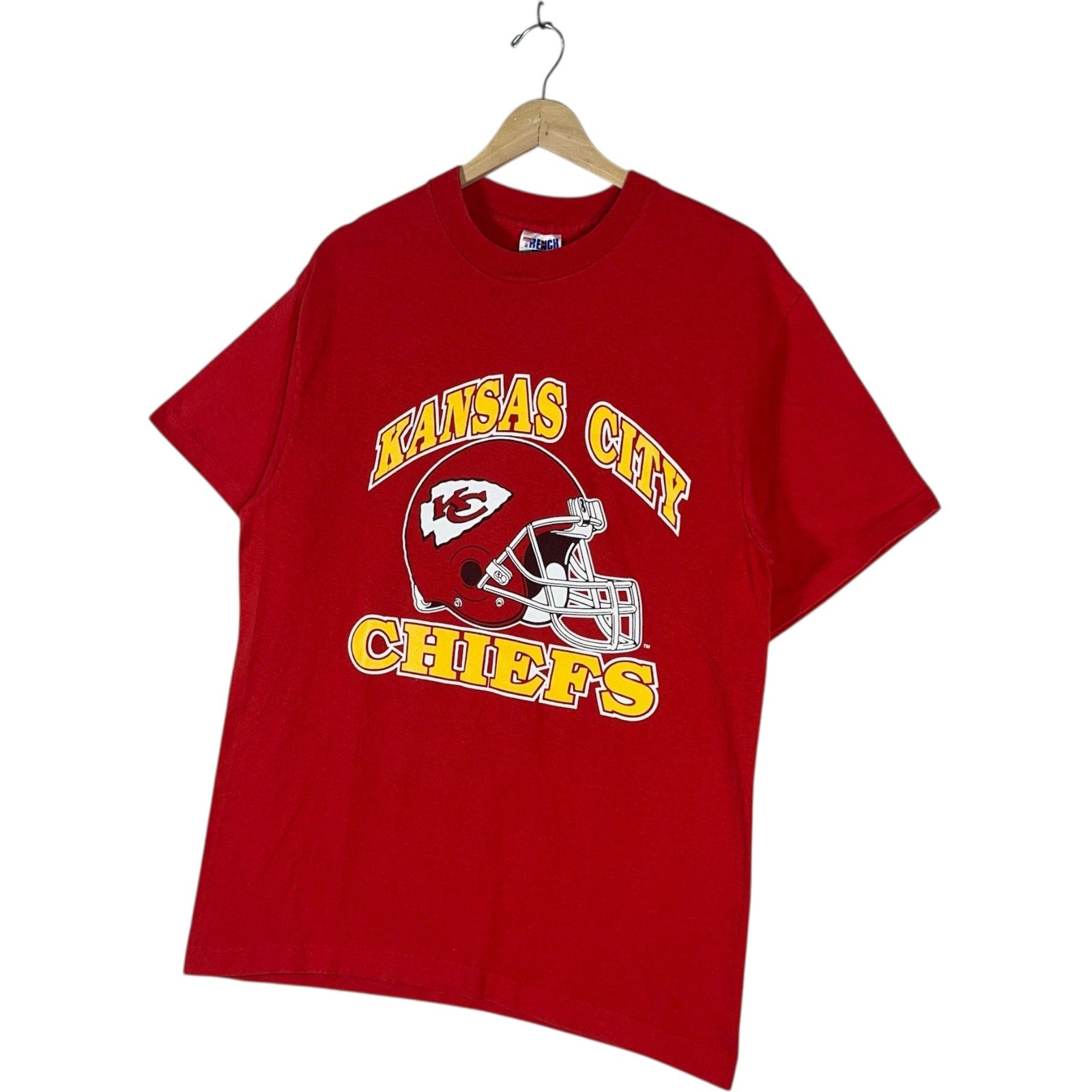 Vintage Kansas City Chiefs Helmet Logo NFL Tee