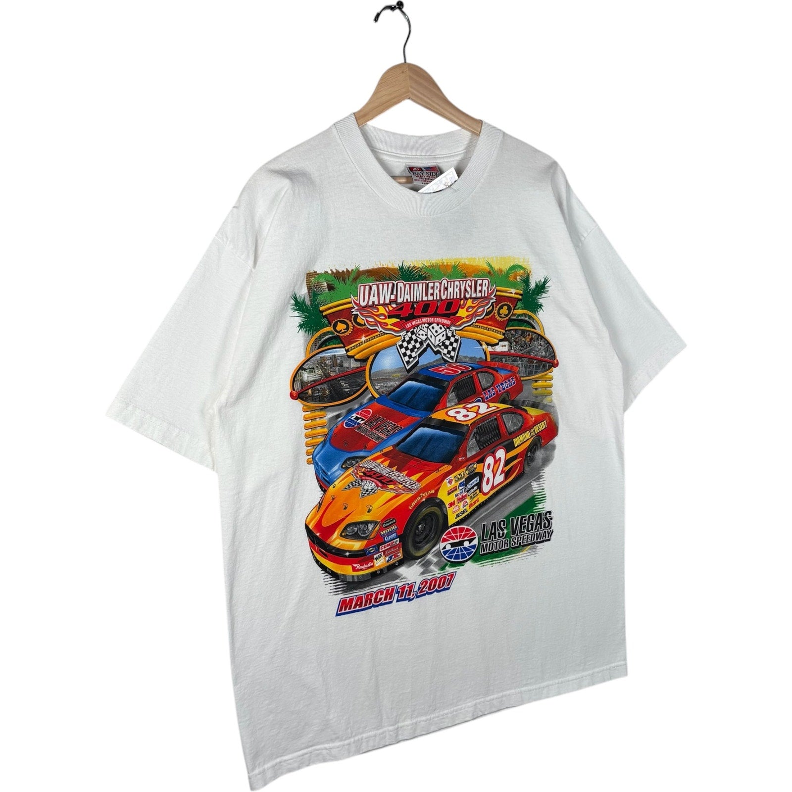 Vintage UAW-DAIMLERCHRYSLER 400 Racing Event Las Vegas NASCAR Tee