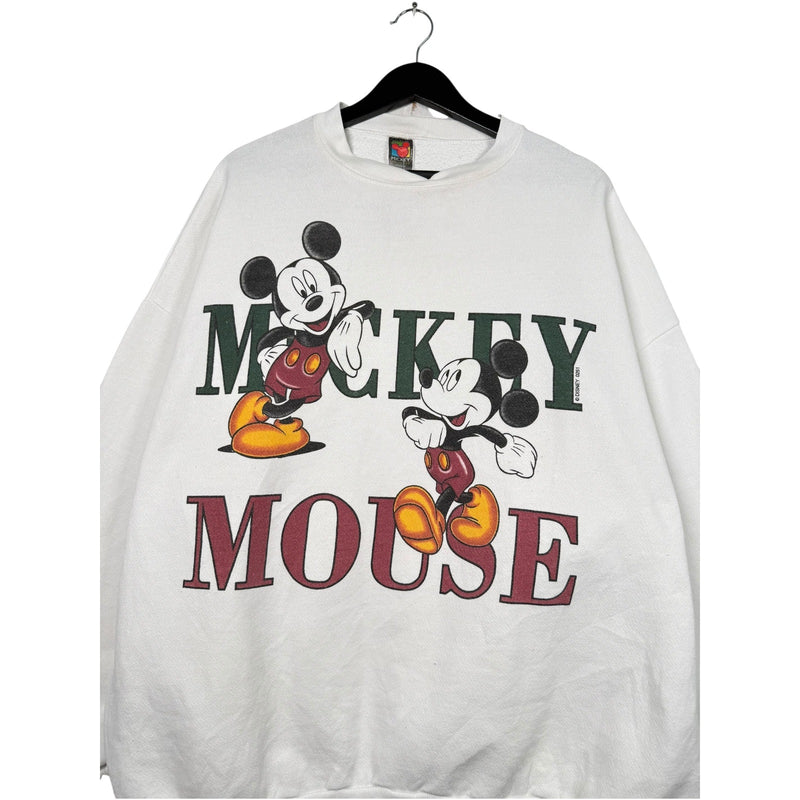 Vintage Disney Mickey Mouse Chest Spellout Crewneck