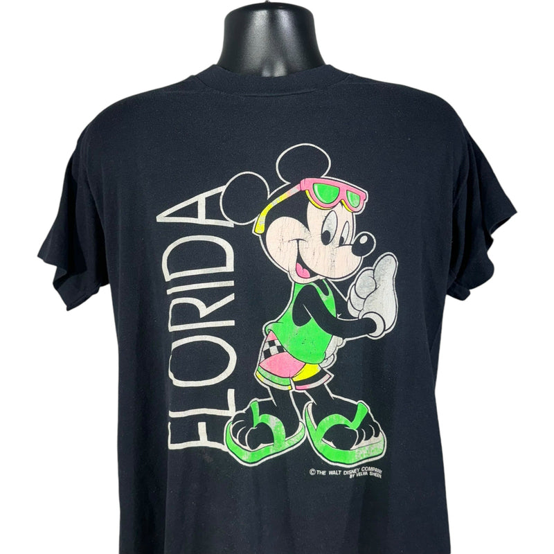 Vintage Mickey Mouse Beach Florida Souvenir Tee 80s