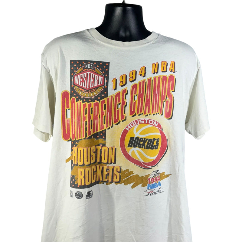 Vintage Starter Houston Rockets Western Conference Champs Tee 1994