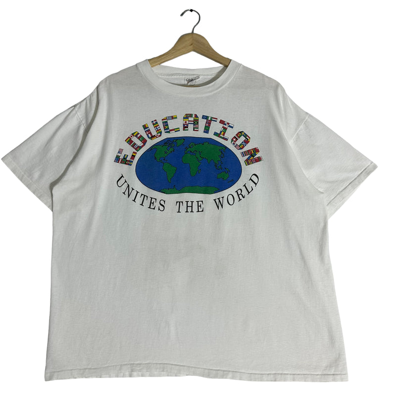 Vintage Education Unites The World Tee