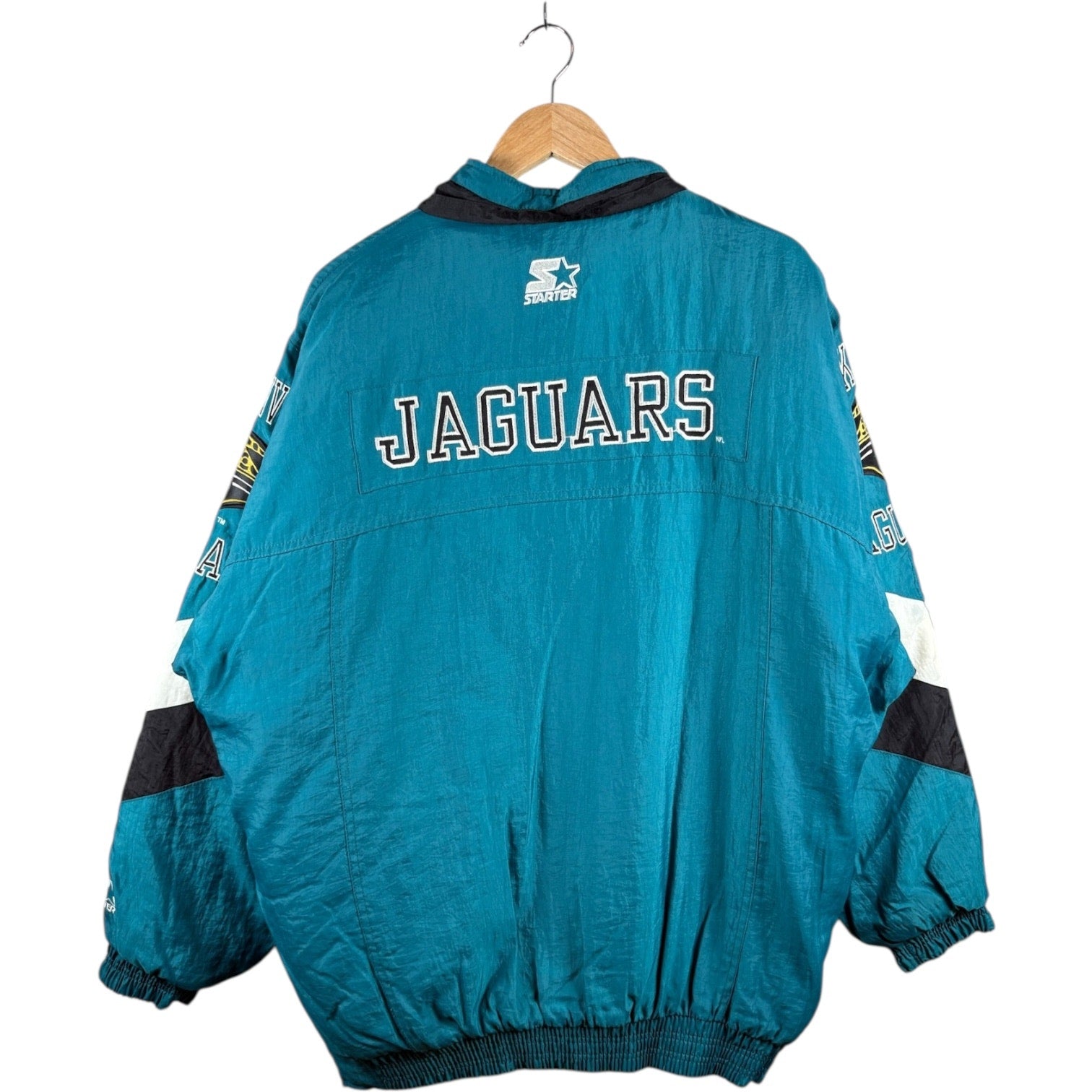 Vintage Starter NFL Jacksonville Jaguars Puffer Jacket Large