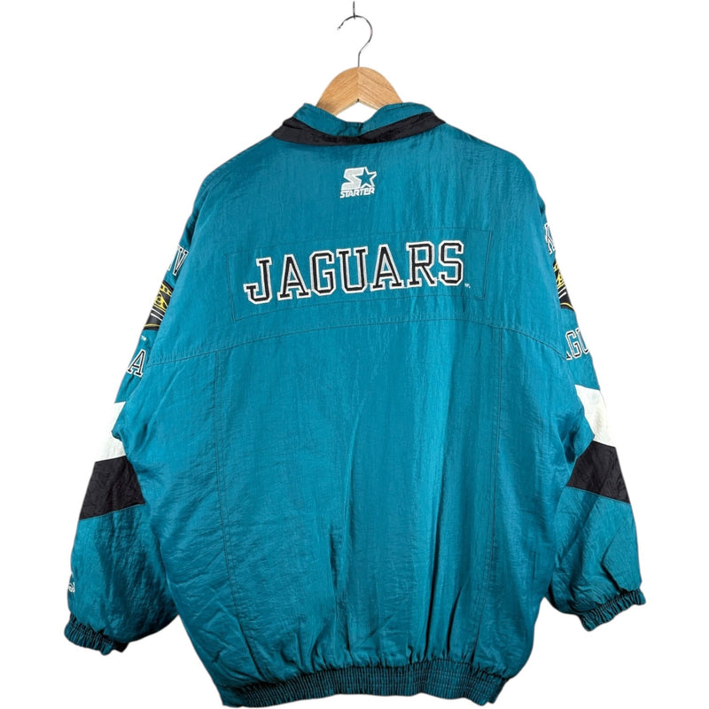 Vintage Starter NFL Jacksonville Jaguars Puffer Jacket Large