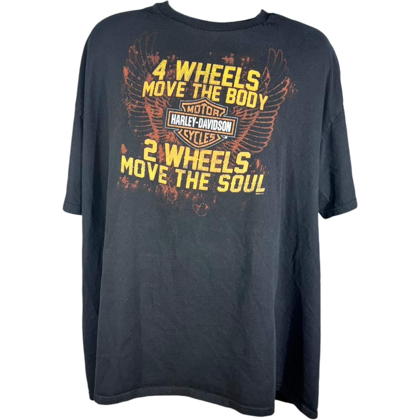 Vintage Harley Davidson "2 Wheels Move The Soul" Tee