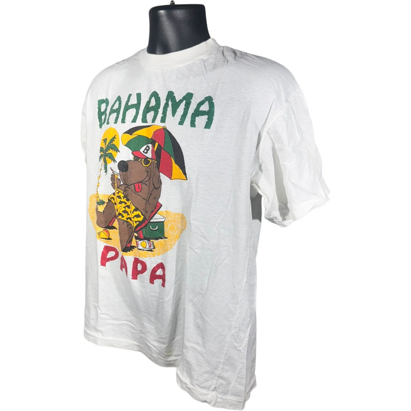 Vintage Beach Dog "Bahama Papa" Souvenir Tee