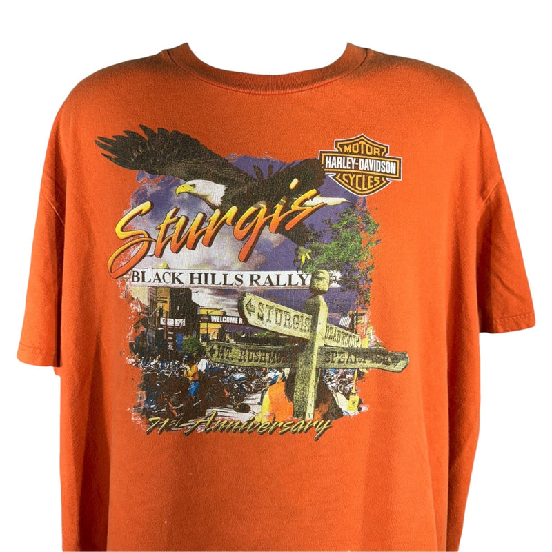 Vintage Sturgis 71st Anniversary Harley Davidson Tee