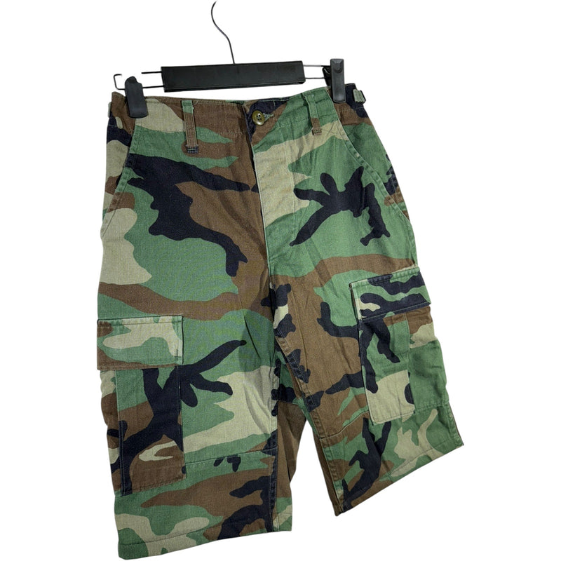 Vintage Cargo Camouflage Utility Shorts