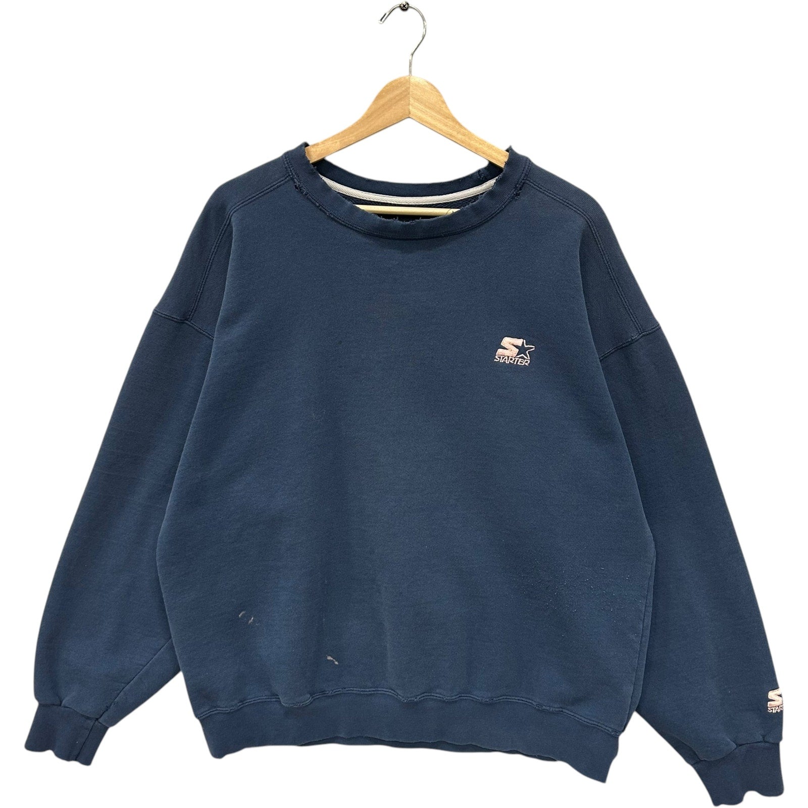 Vintage Starter Embroidered Logo Crewneck