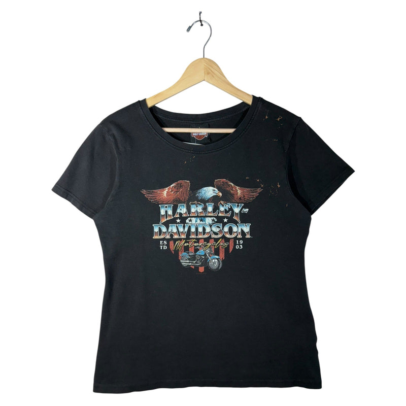 Vintage Harley-Davidson Eagle American Flag T-Shirt