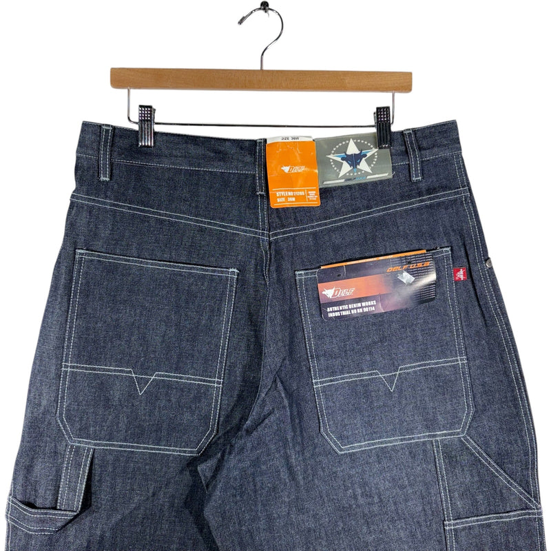 Vintage Delf USA Baggy Denim Shorts 36x14 NWT