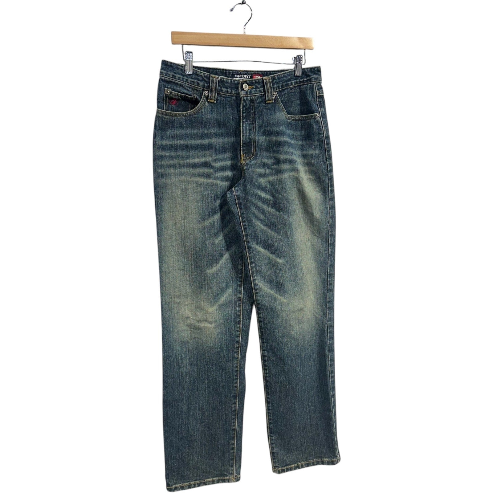 Vintage Sport Replay Straight Leg Denim Jeans 31x32