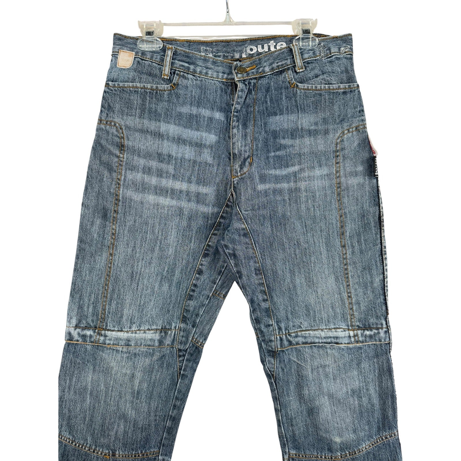 Vintage Red Route Kevlar Carpenter Work Jeans Denim Pants 32