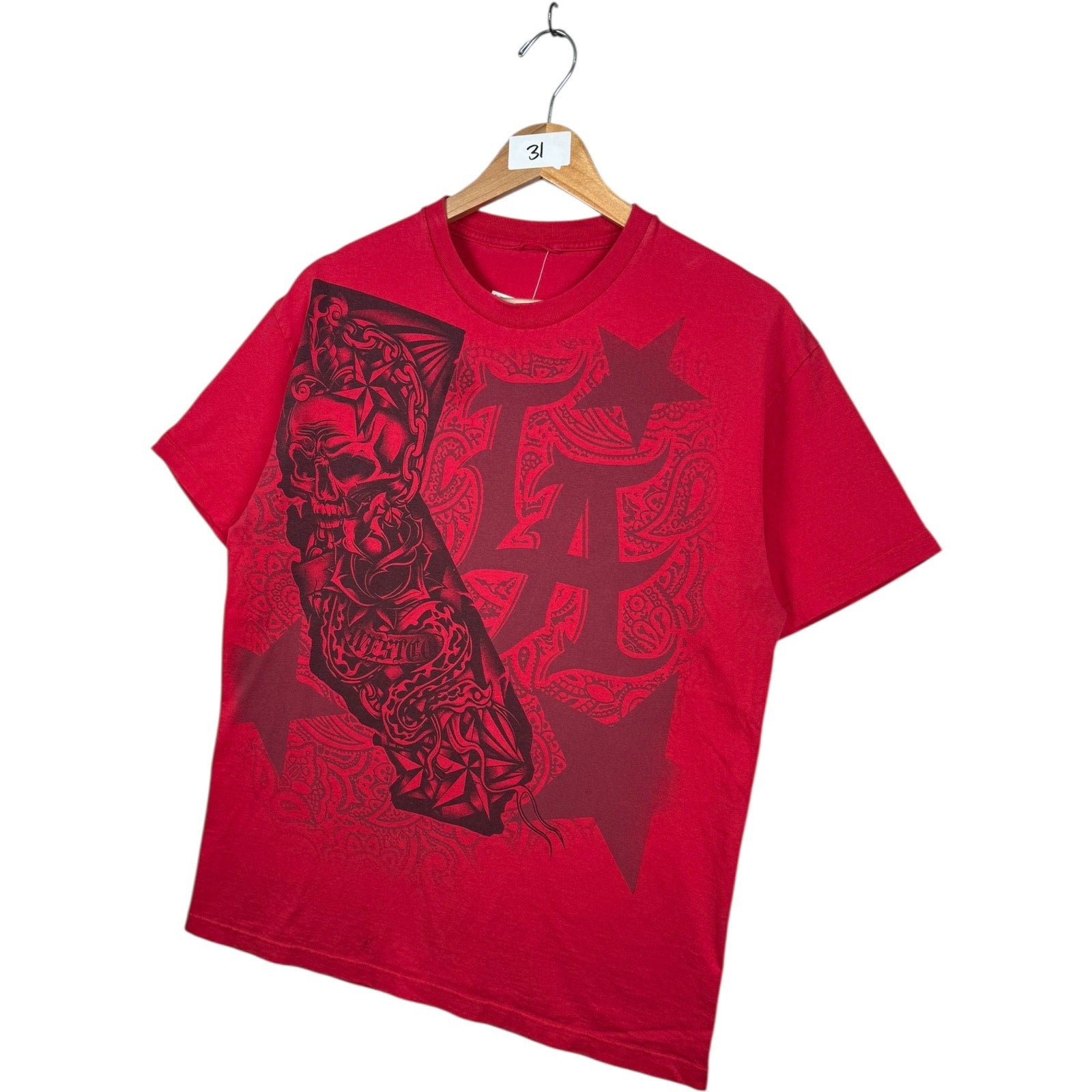 Vintage California LA Tattoo Skull T-Shirt