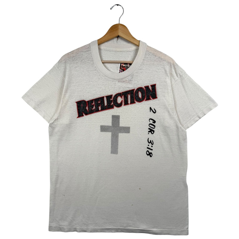 Vintage Reflection Cross 2 Cor 3:18 Graphic T-Shirt