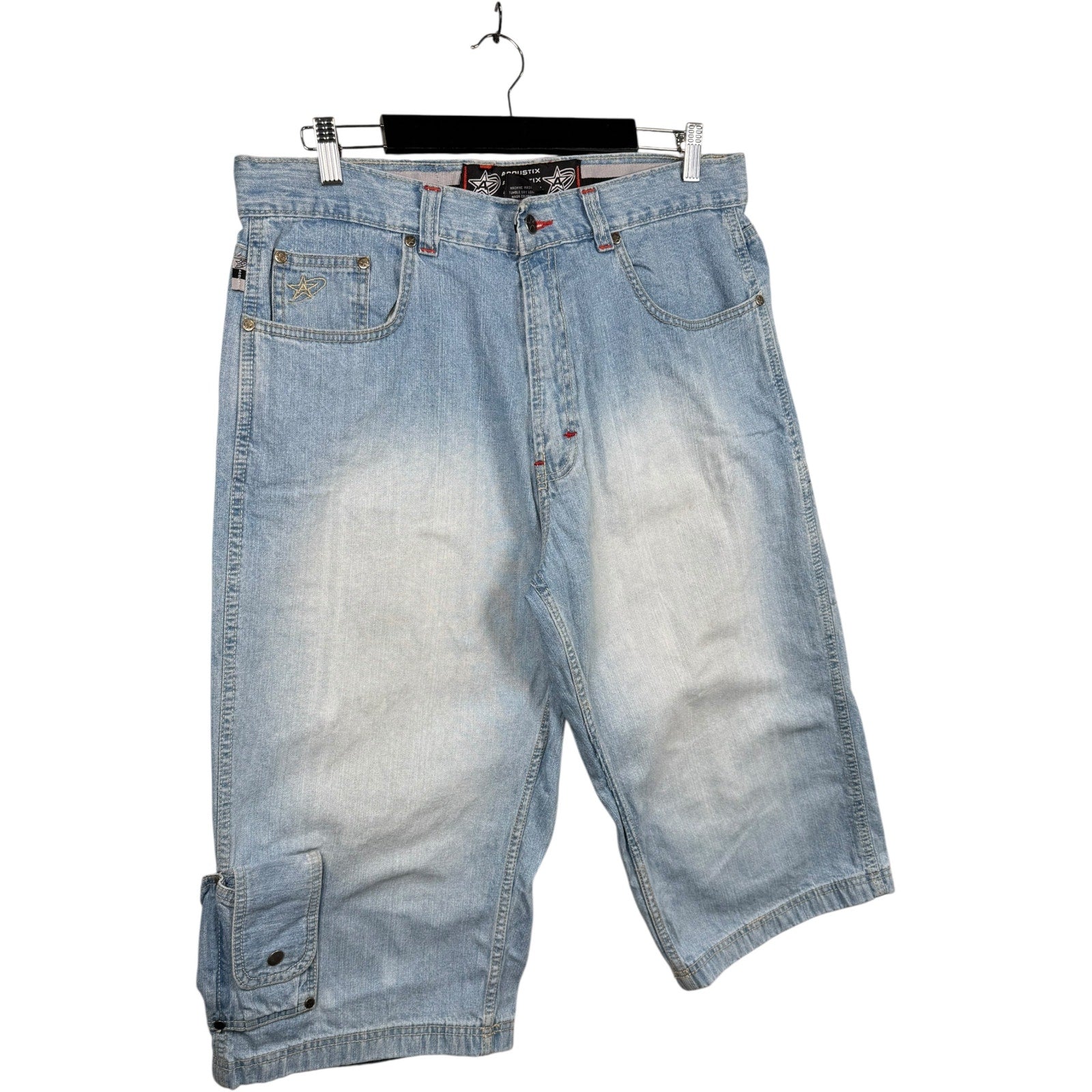 Vintage Straight Leg Bermuda Jean Denim Shorts 36