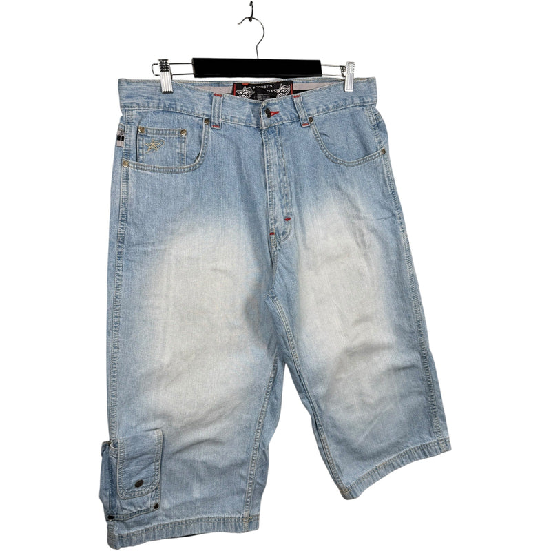 Vintage Straight Leg Bermuda Jean Denim Shorts 36