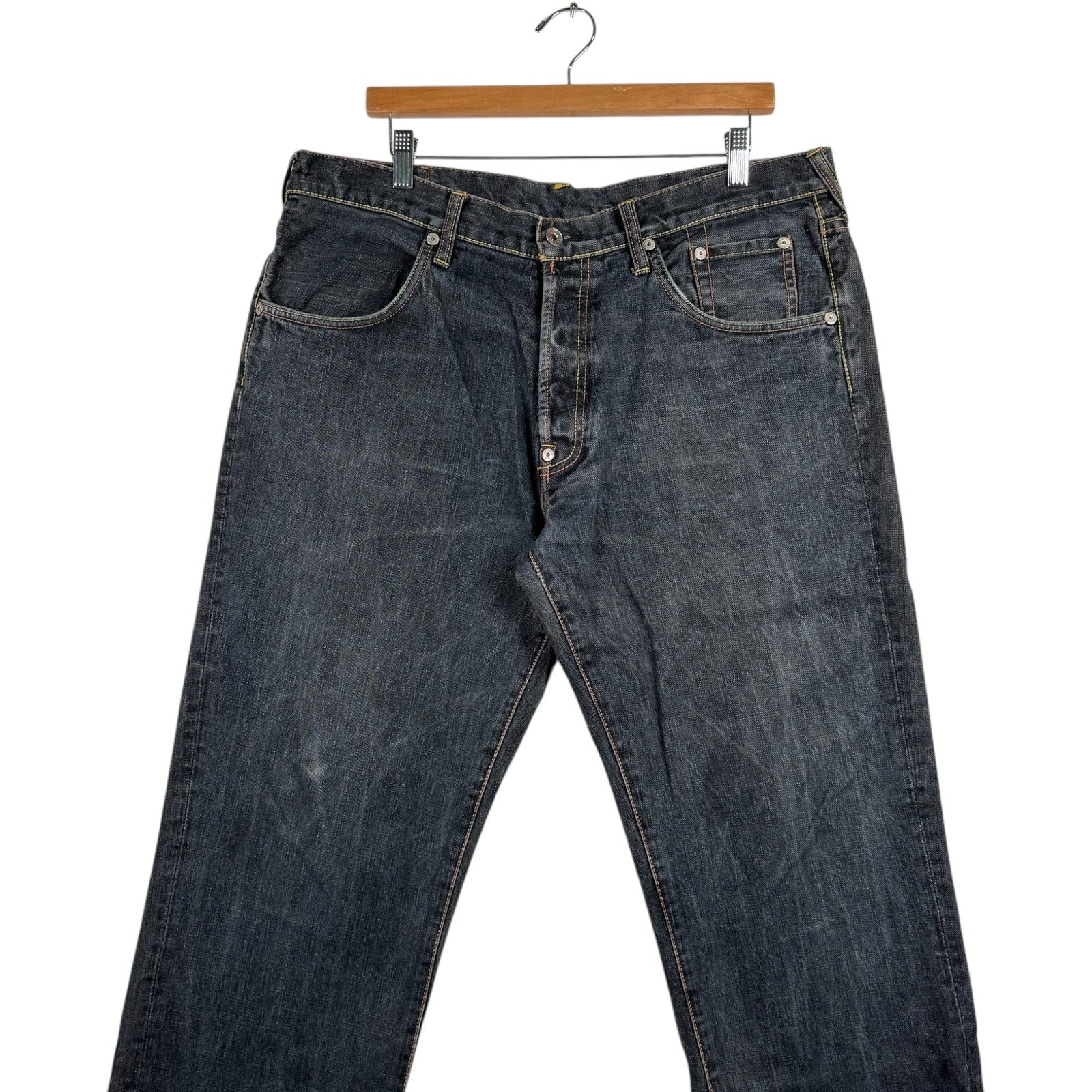 Vintage Evisu Straight Leg Denim Jeans 38x33