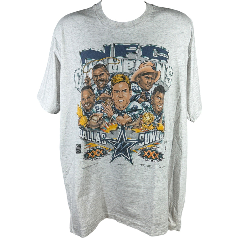 Vintage Dallas Cowboys NFC Champs Caricature Art NFL Tee