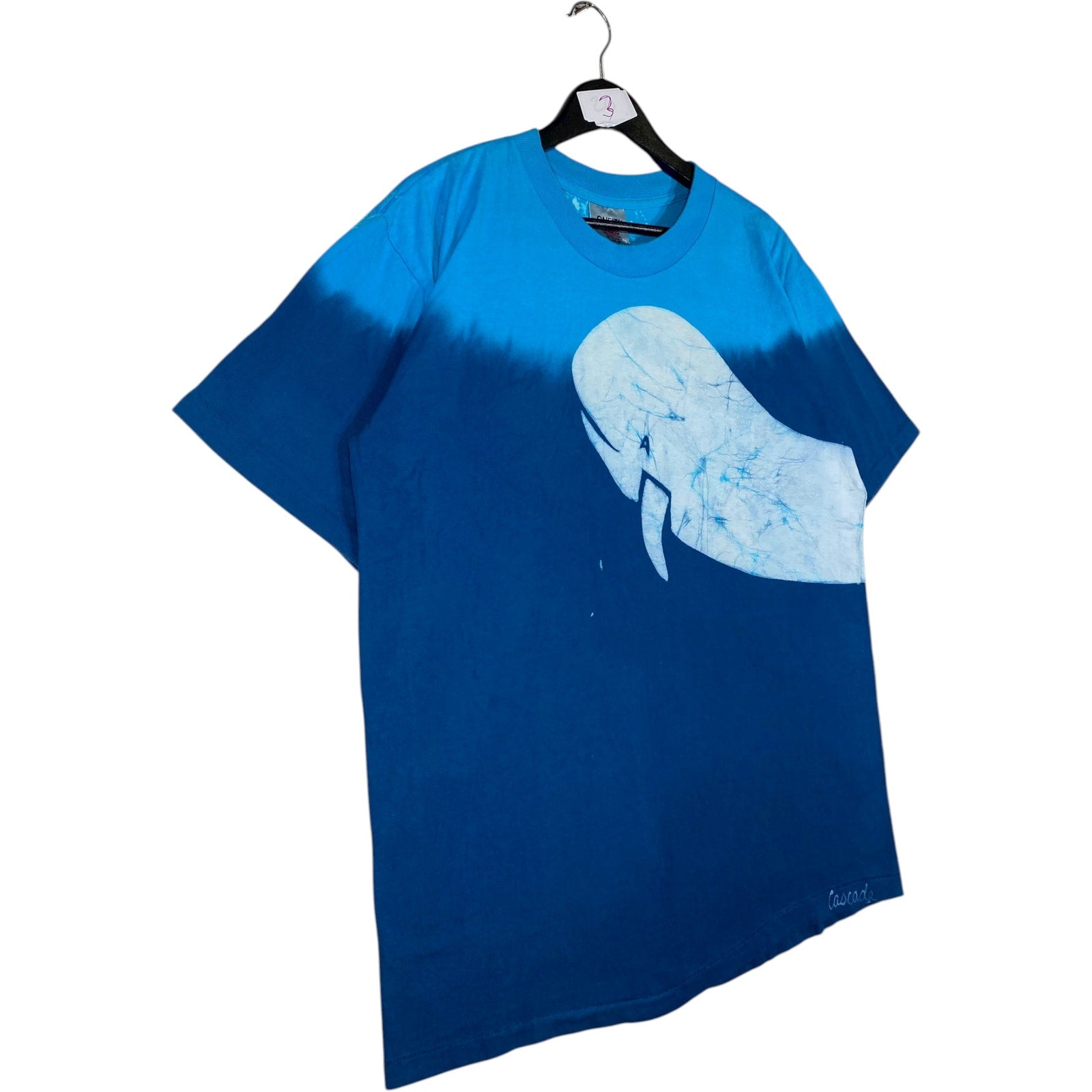 Vintage Whale Allover Print T-Shirt