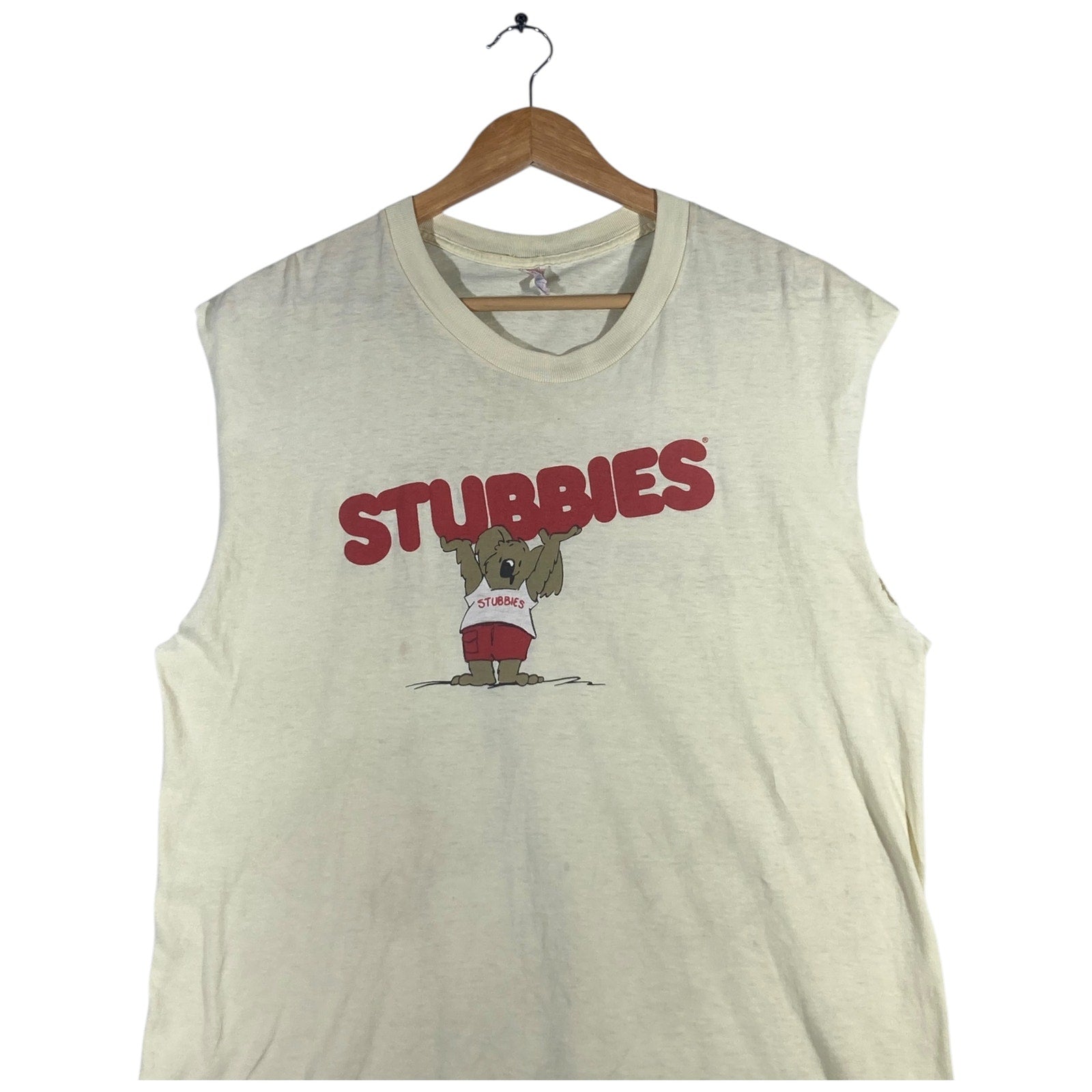 Vintage Stubbles Muscle Sleeve Tank Top
