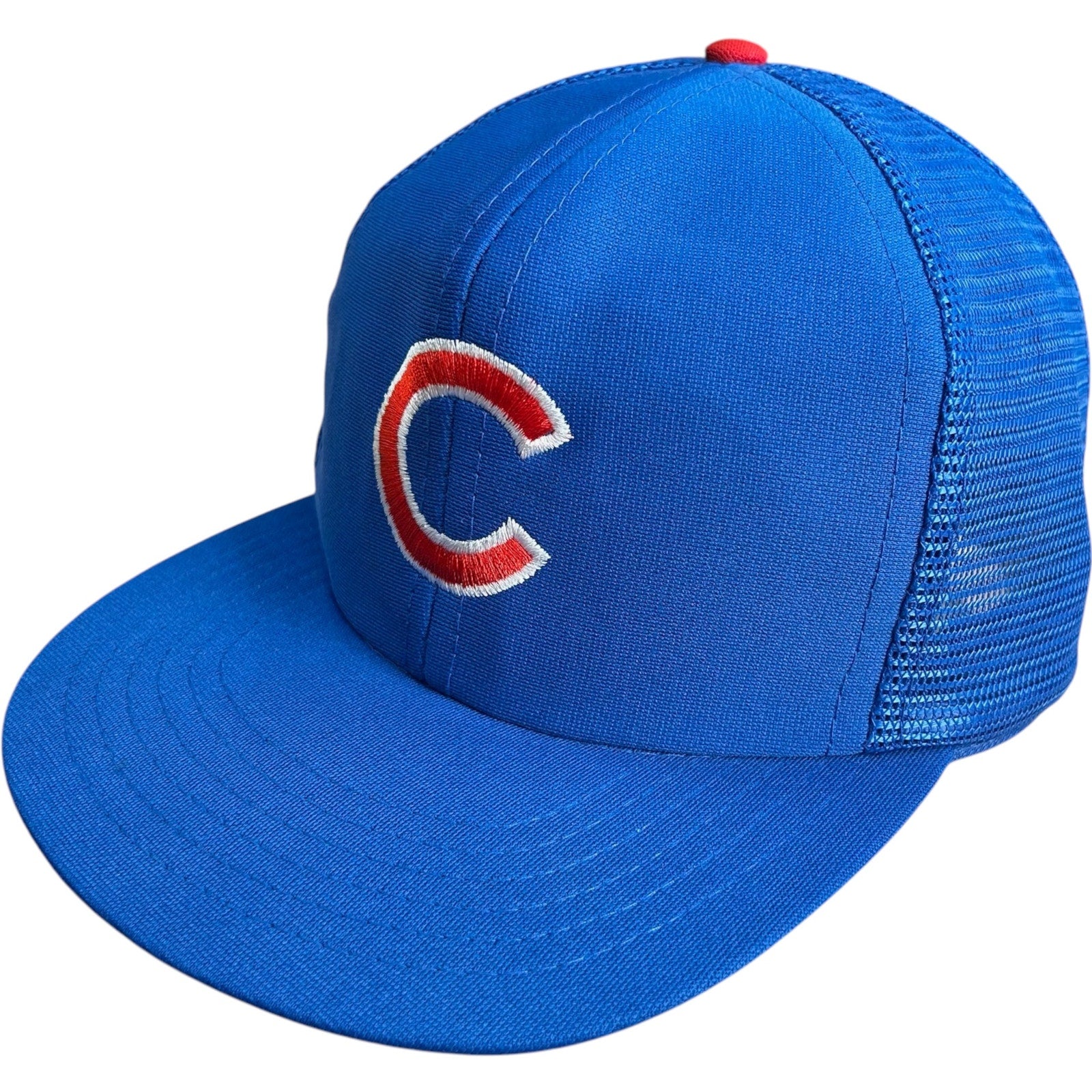 Vintage NWT Chicago Cubs Logo MLB Snapback Trucker Hat