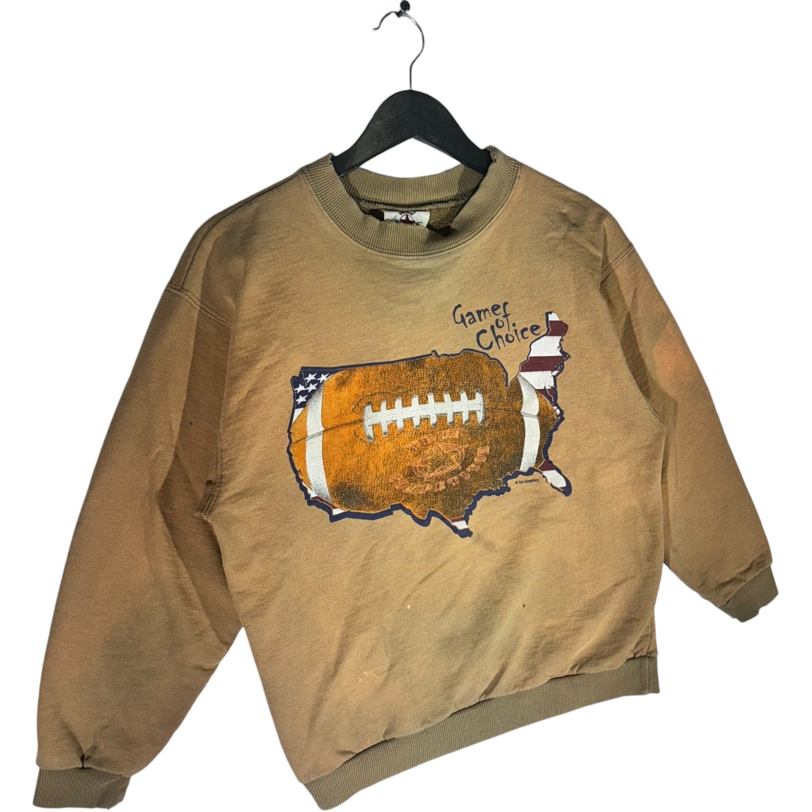 Vintage America's Game Of Choice Football Crewneck