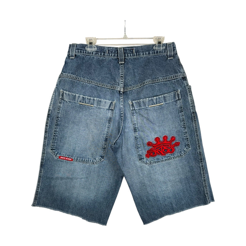 Vintage JNCO Raw Hem Baggy Denim Shorts 36