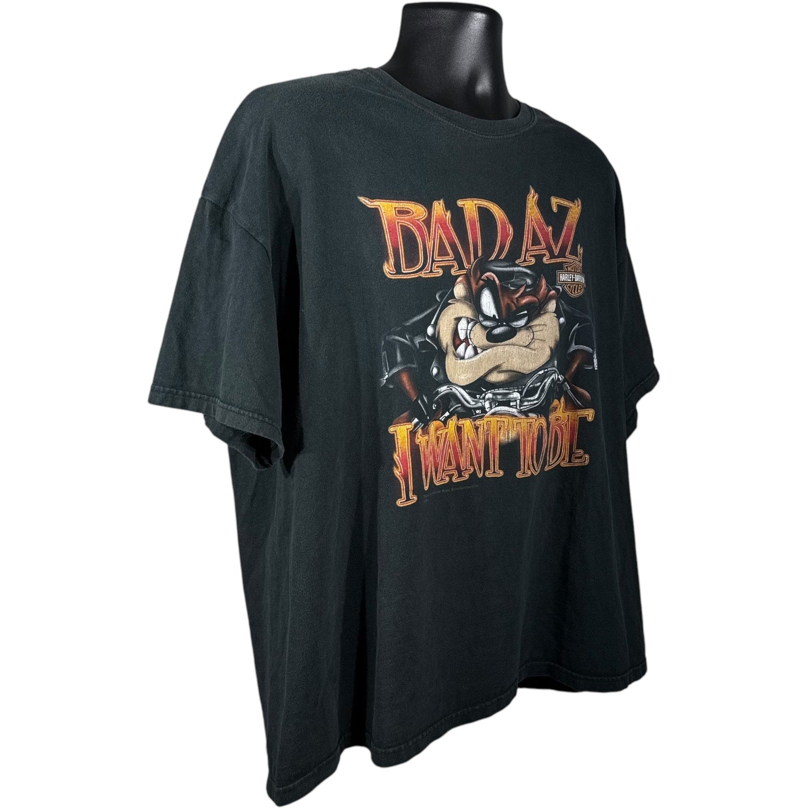 Vintage Harley Davidson Looney Tunes Bad Az I Want To Be Tee