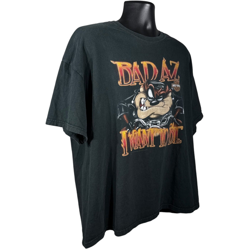 Vintage Harley Davidson Looney Tunes Bad Az I Want To Be Tee