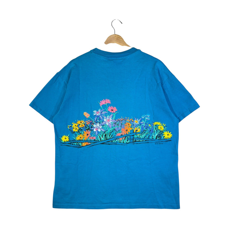 Vintage Anvil 1990 Floral Print T-Shirt