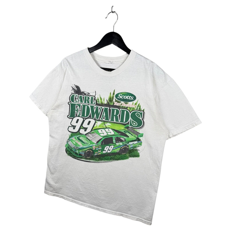 Vintage Carl Edwards #99 Scotts Ford NASCAR Racing T-Shirt