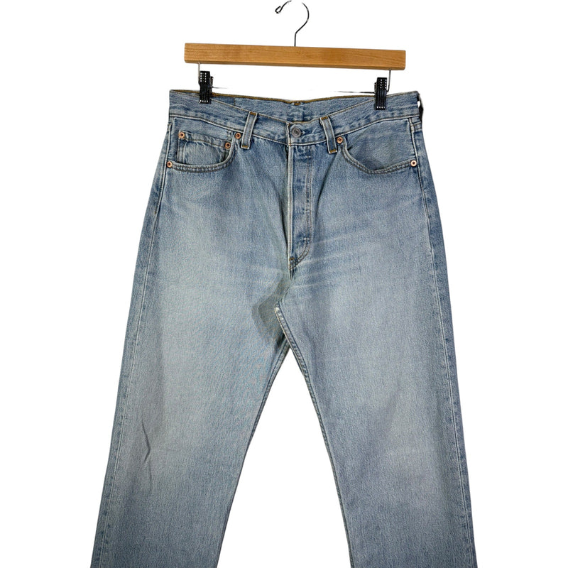 Vintage Levi's 501 Light Wash Straight Leg Jeans