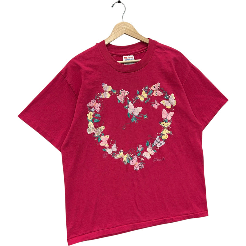 Vintage Butterfly Heart Florida Souvenir Tee