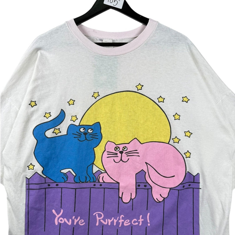 Vintage You’re Purrfect Cat Graphic T-Shirt