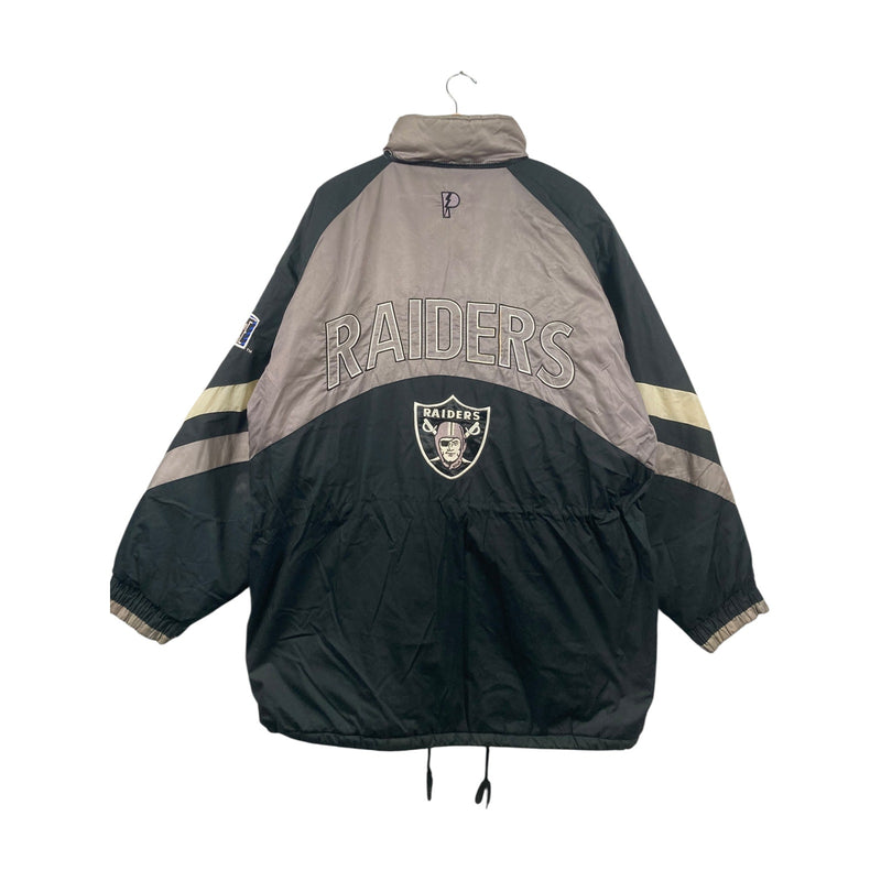 Vintagee Oakland Raiders Colorblock NFL Hooded Jacket