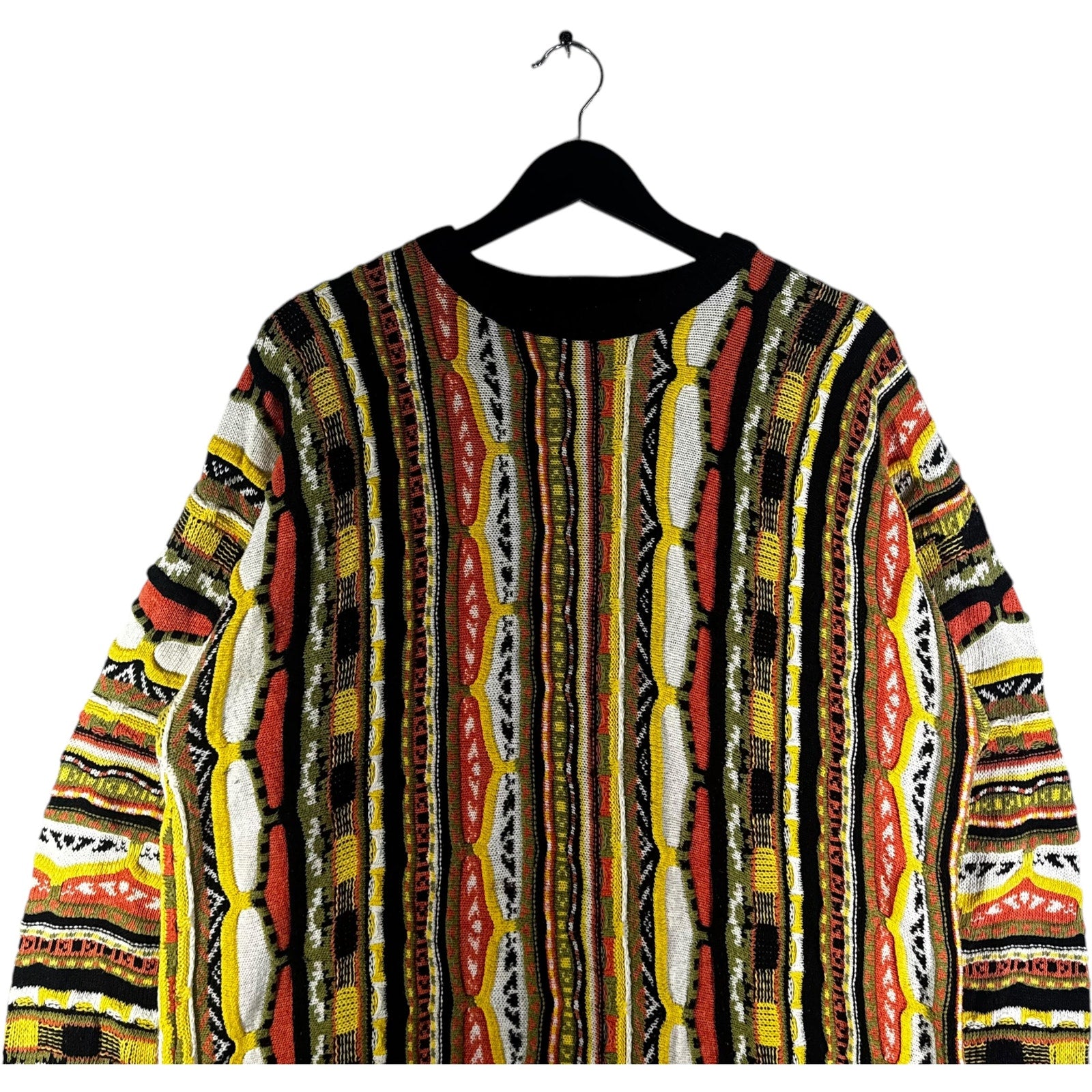 Vintage Coogi 3D Knit Striped Sweater