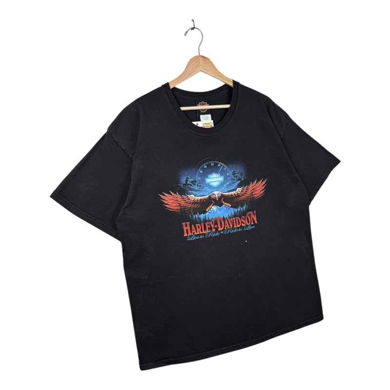 Vintage Harley Davidson Blue Ridge Eagle Graphic T-Shirt