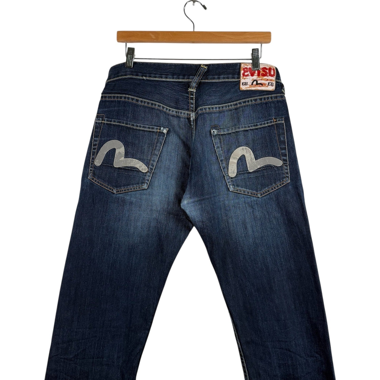 Vintage Evisu Straight Leg Denim Jeans 33x33