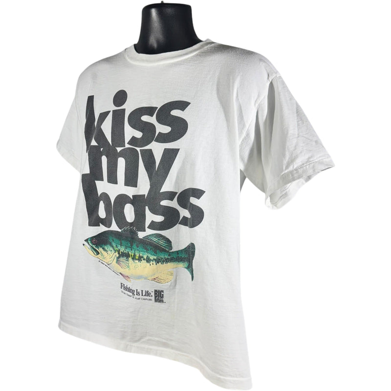 Vintage Big Ball Sports "Kiss My Bass" Fishing Is Life Tee