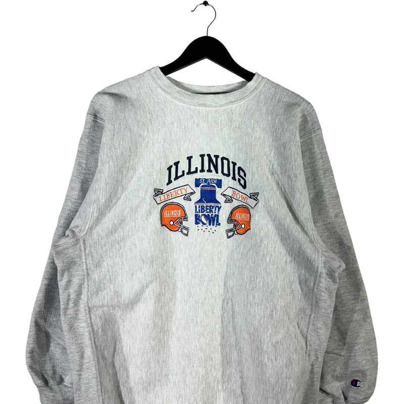 Vintage Illinois Football Champion Reverse Weave Crewneck